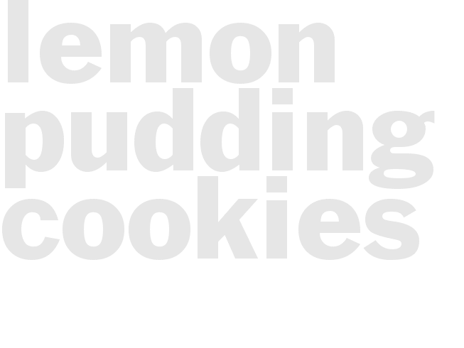 Lemon Pudding Cookies