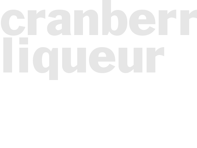 Cranberry Liqueur