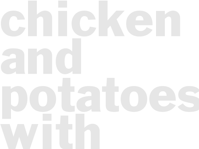 Chicken and Potatoes with Garlic Parmesan Cream Sauce