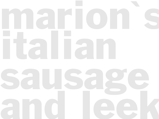 Marion's Italian Sausage and Leek Bake