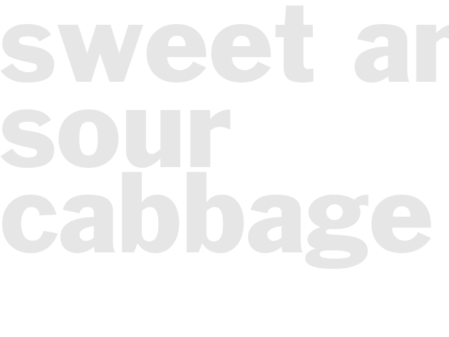 Sweet and Sour Cabbage