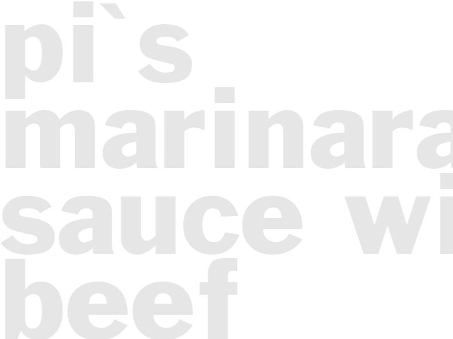 Pi's Marinara Sauce with Beef
