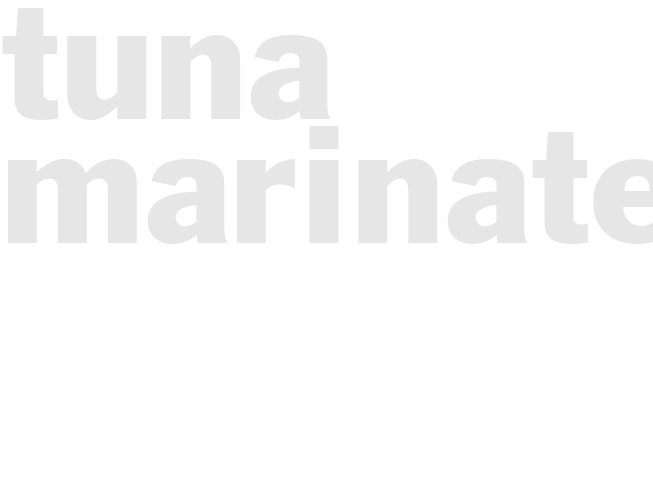 Tuna marinate