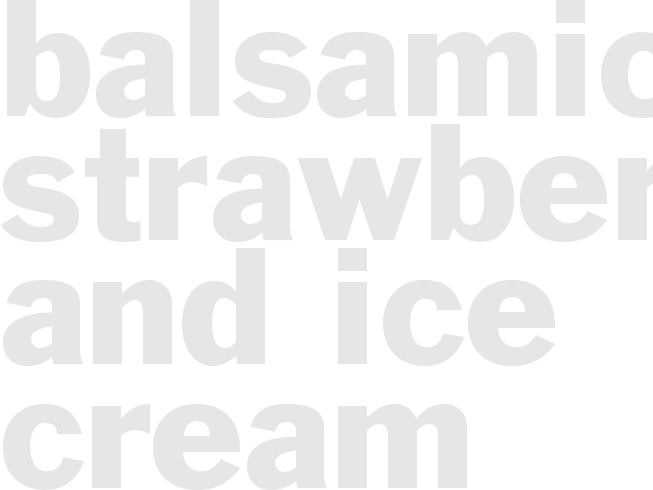 Balsamic Strawberries and Ice Cream