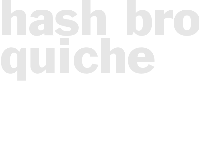 Hash Brown Quiche