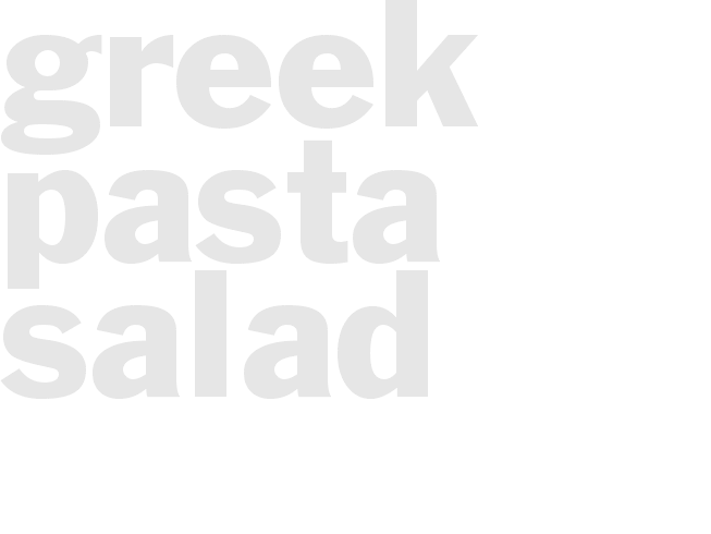 Greek Pasta Salad