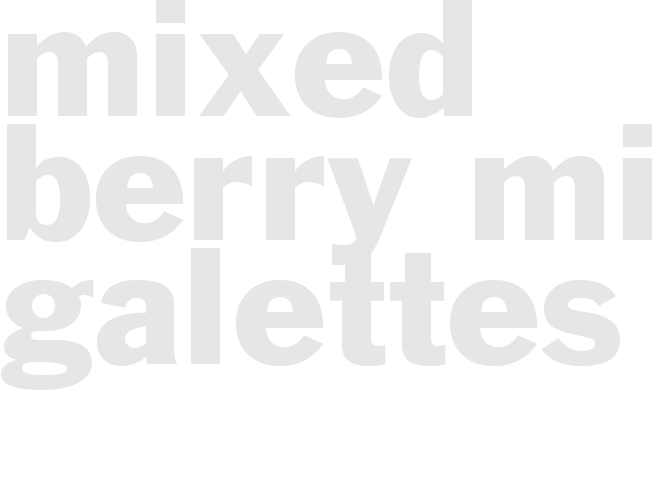 Mixed Berry Mini Galettes