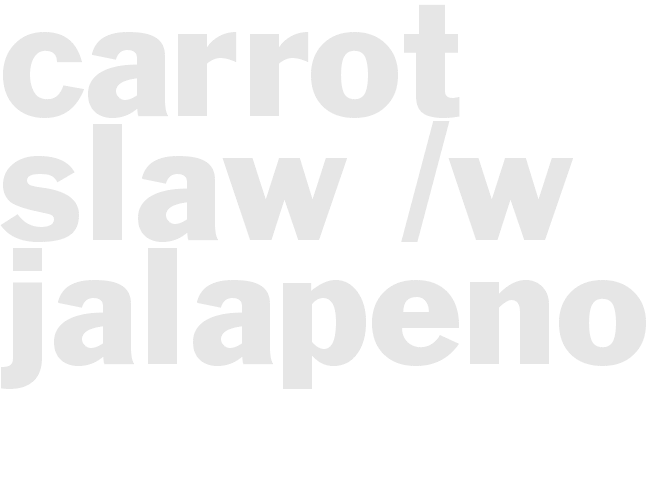 Carrot Slaw /w Jalapeno