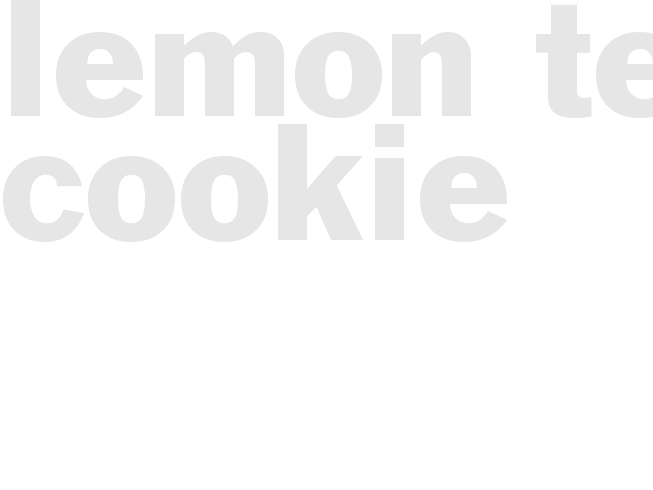 Lemon Tea Cookie