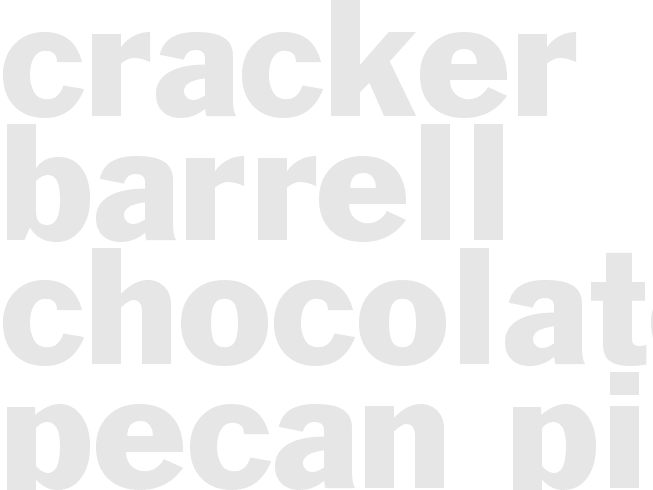 Cracker Barrell Chocolate Pecan Pie