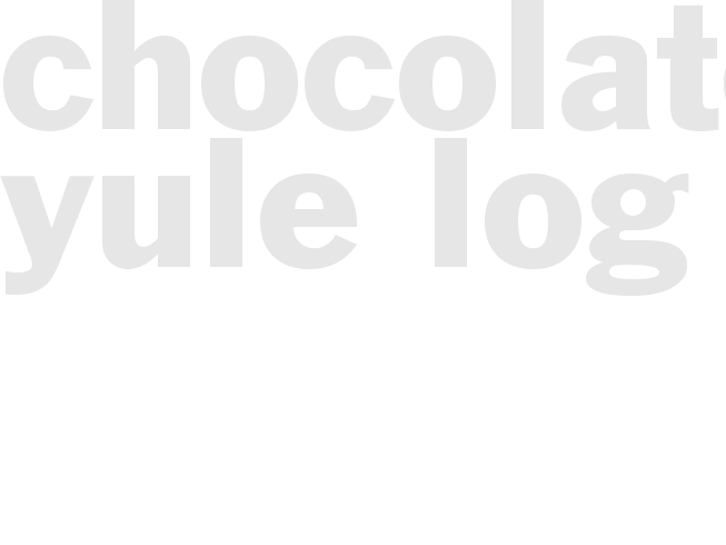  Chocolate Yule Log