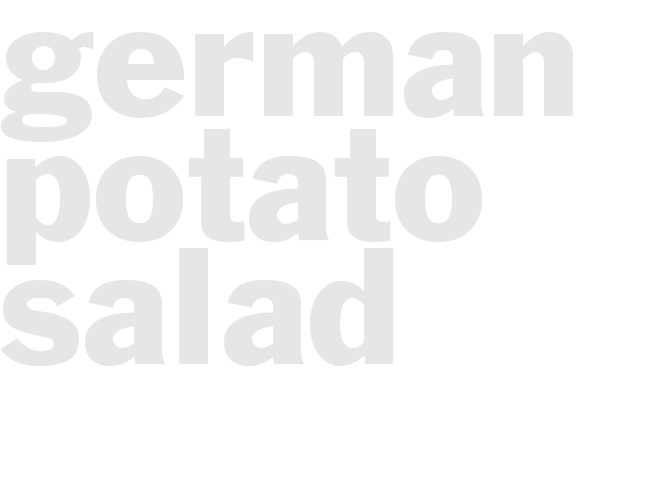 german potato salad