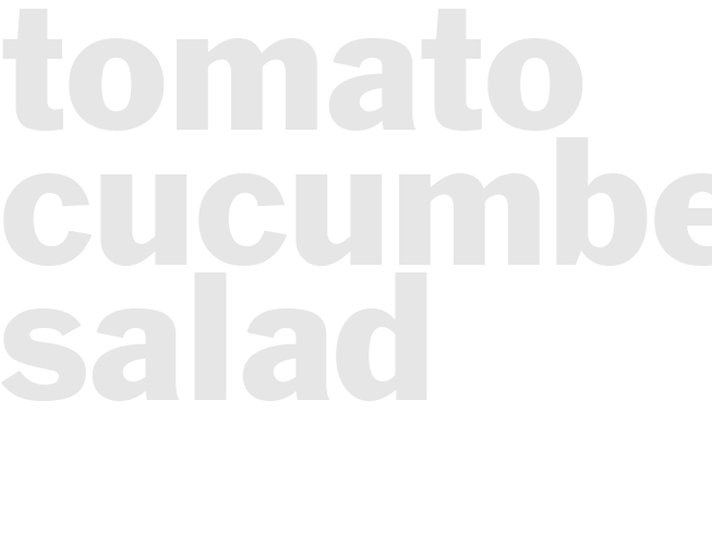 Tomato-Cucumber Salad