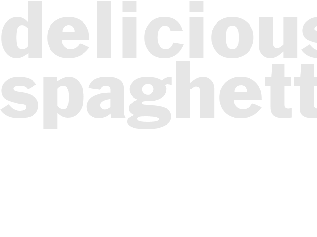 Delicious Spaghetti
