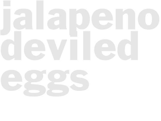 Jalapeno Deviled Eggs