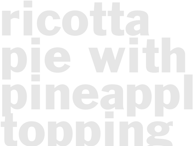 Ricotta Pie With Pineapple Topping