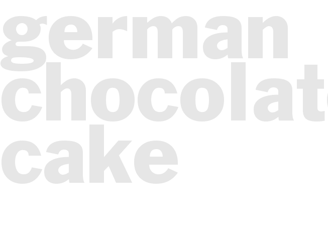 German Chocolate Cake
