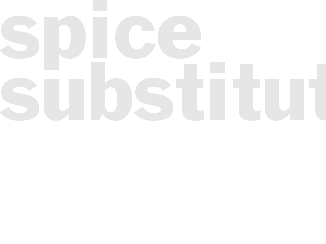 Spice Substitutions