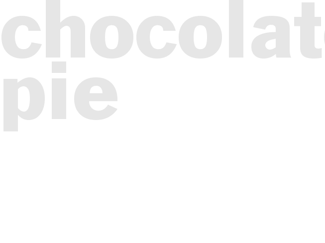 Chocolate Pie 