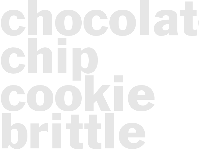 Chocolate Chip Cookie Brittle  