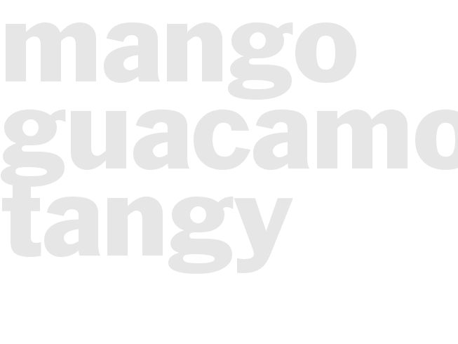  Mango Guacamole/ Tangy