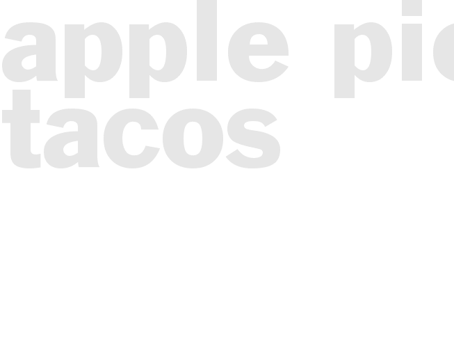 Apple Pie Tacos