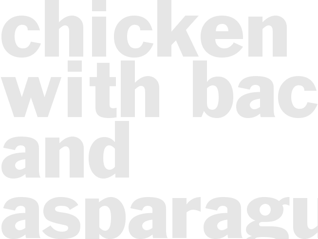 Chicken with Bacon and Asparagus