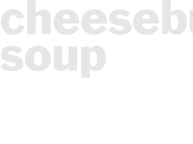 Cheeseburger Soup