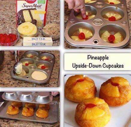 Pineapple Upside-Down Cupcakes