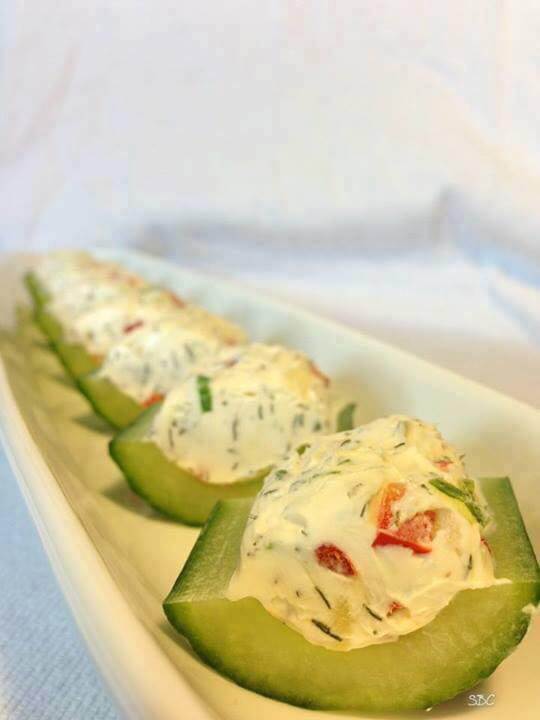 Cucumber Bites-Low Carb Snack