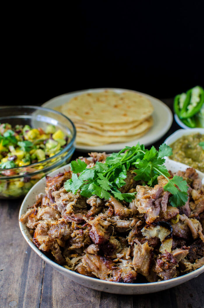 Tequila Braised Slow Roasted Pork Carnitas (Oven Roasted Carnitas)