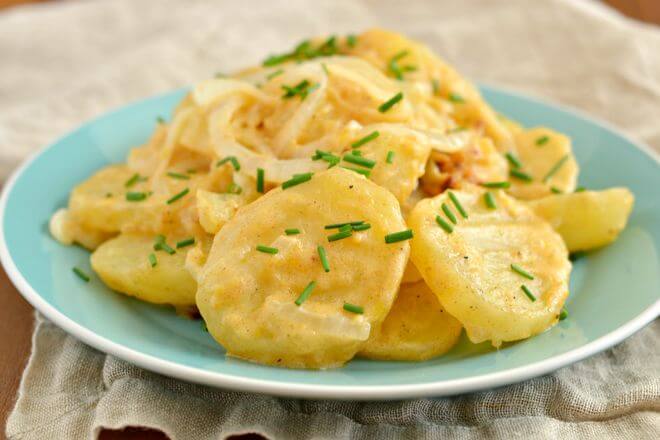 crock pot potatoes au gratin