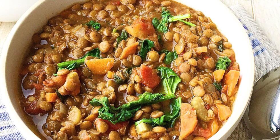 Easy Spinach-Lentil Soup