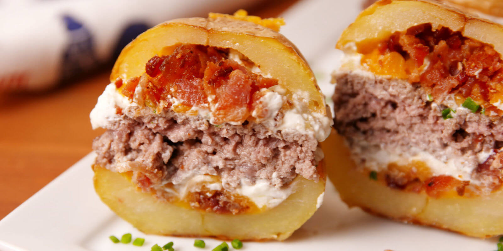 Potato Skin Burgers
