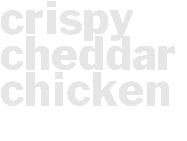 Crispy Cheddar Chicken