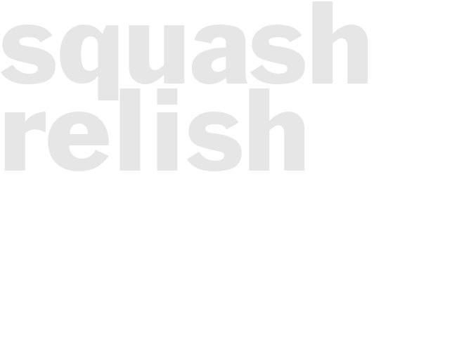 Squash Relish