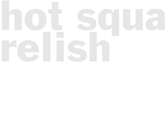 Hot Squash Relish
