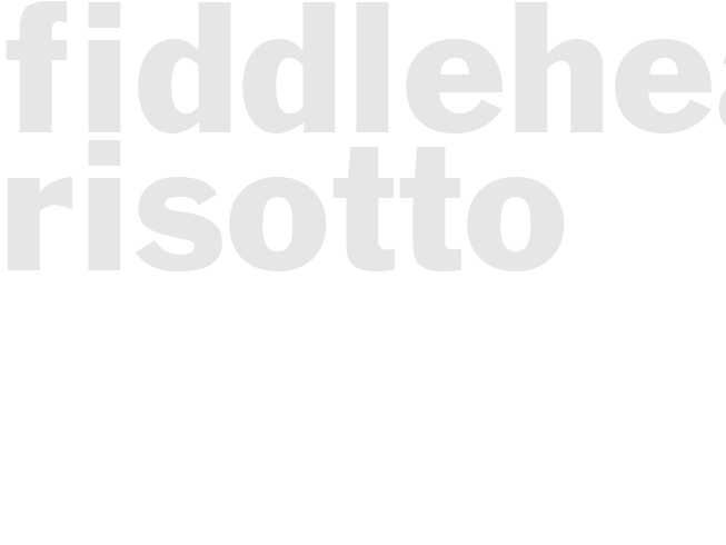 Fiddlehead Risotto
