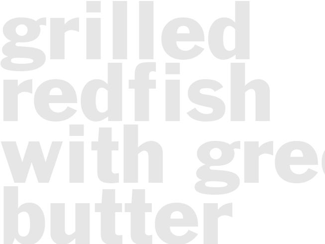 Grilled Redfish with Greek Butter
