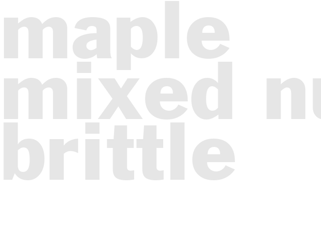 Maple Mixed Nut Brittle