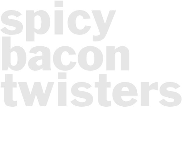 Spicy Bacon Twisters