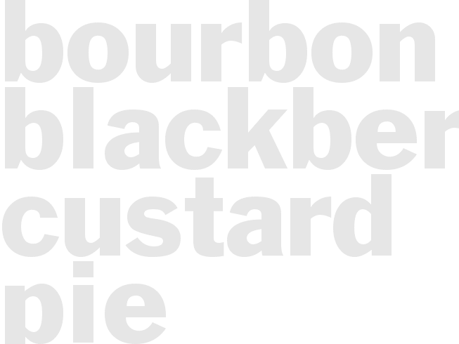 Bourbon Blackberry Custard Pie