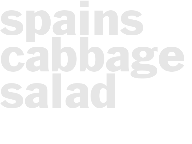 Spains Cabbage Salad