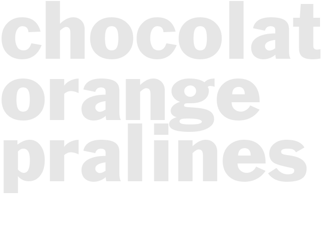 Chocolate Orange Pralines