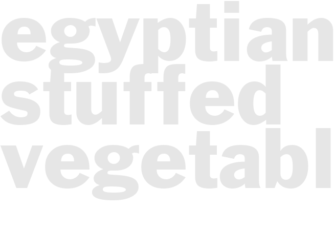 Egyptian Stuffed Vegetables