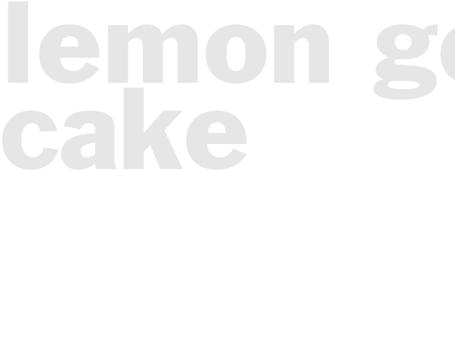 Lemon Gold Cake 