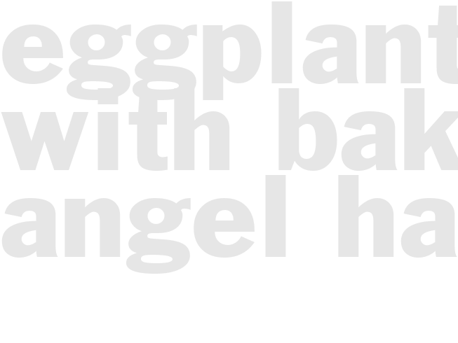 Eggplant With Baked Angel Hair 