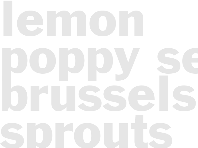 Lemon Poppy Seed Brussels Sprouts