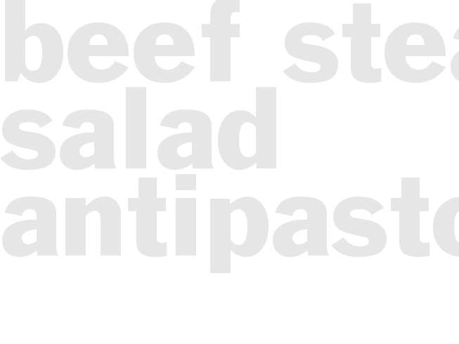 Beef Steak Salad Antipasto