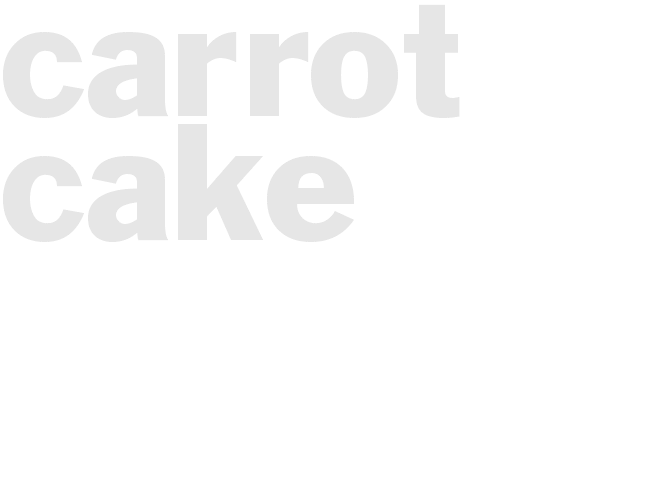 Carrot Cake